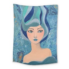 Blue Girl Medium Tapestry