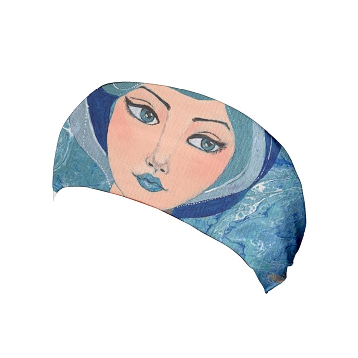 Blue Girl Yoga Headband