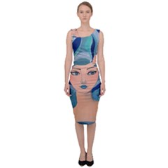 Blue Girl Sleeveless Pencil Dress by CKArtCreations