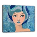 Blue Girl Canvas 20  x 16  (Stretched) View1