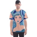 Blue Girl Men s Sports Mesh Tee View1