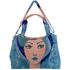 Blue Girl Double Compartment Shoulder Bag by CKArtCreations