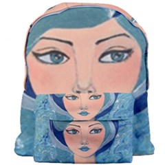 Blue Girl Giant Full Print Backpack by CKArtCreations