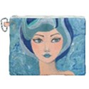 Blue Girl Canvas Cosmetic Bag (XXL) View1