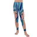 Blue Girl Kids  Lightweight Velour Leggings View1