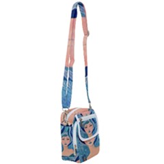 Blue Girl Shoulder Strap Belt Bag by CKArtCreations