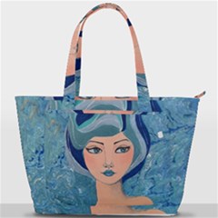 Blue Girl Back Pocket Shoulder Bag 