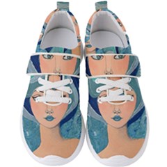 Blue Girl Men s Velcro Strap Shoes by CKArtCreations