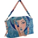 Blue Girl Canvas Crossbody Bag View1