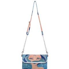 Blue Girl Mini Crossbody Handbag by CKArtCreations