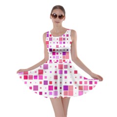 Background Square Pattern Colorful Skater Dress by Simbadda