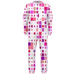 Background Square Pattern Colorful Onepiece Jumpsuit (men)  by Simbadda