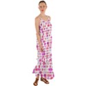 Background Square Pattern Colorful Cami Maxi Ruffle Chiffon Dress View1