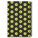 Pattern Yellow Stars Black Background 5.5  x 8.5  Notebook View4