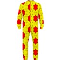 Pattern Red Star Texture Star OnePiece Jumpsuit (Men)  View2