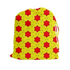 Pattern Red Star Texture Star Drawstring Pouch (xxl) by Simbadda