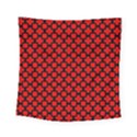 Pattern Red Black Texture Cross Square Tapestry (Small) View1