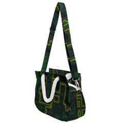 Seamless Pattern Texture Background Curcuit Rope Handles Shoulder Strap Bag