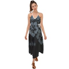 Aloha Halter Tie Back Dress  by yvielinks