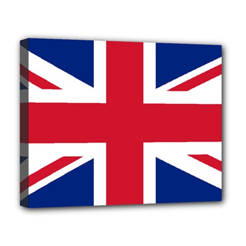 Uk Flag Deluxe Canvas 20  X 16  (stretched) by FlagGallery