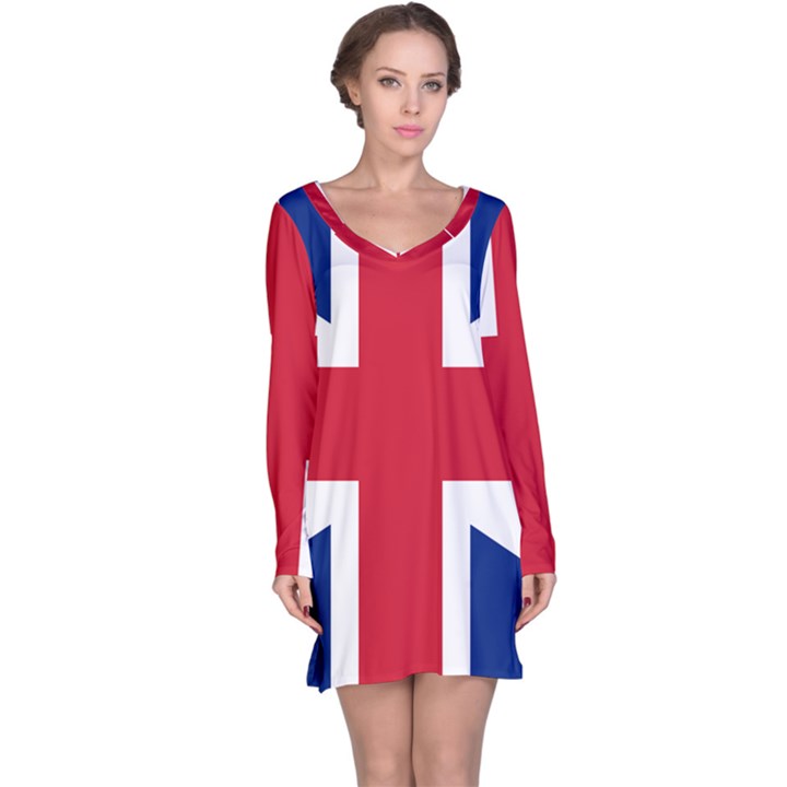 UK Flag Long Sleeve Nightdress