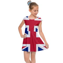 Uk Flag Kids  Cap Sleeve Dress by FlagGallery