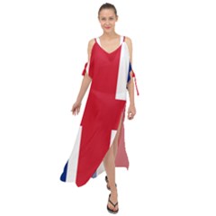 Uk Flag Maxi Chiffon Cover Up Dress by FlagGallery