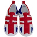 UK Flag Kids  Velcro No Lace Shoes View1