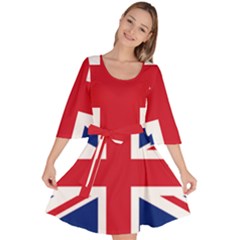 Uk Flag Velour Kimono Dress by FlagGallery