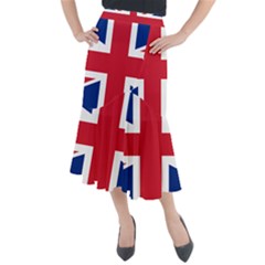 Uk Flag Midi Mermaid Skirt