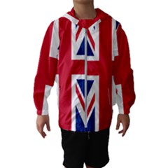 Uk Flag Union Jack Kids  Hooded Windbreaker by FlagGallery