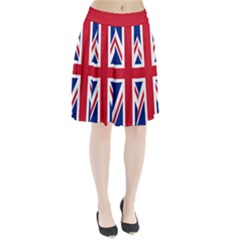 Uk Flag Union Jack Pleated Skirt by FlagGallery