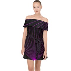 Laser Show Festival Off Shoulder Chiffon Dress by HermanTelo