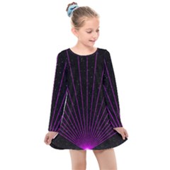 Laser Show Festival Kids  Long Sleeve Dress