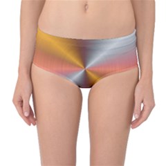 Abstract Easy Shining Mid-waist Bikini Bottoms by Bajindul