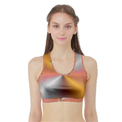 Abstract Easy Shining Sports Bra With Border by Bajindul