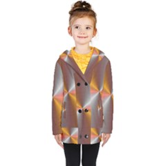 Abstract Easy Shining Kids  Double Breasted Button Coat by Bajindul