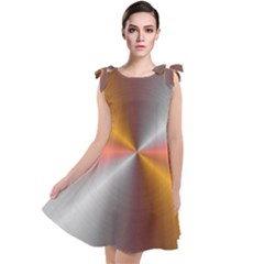 Abstract Easy Shining Tie Up Tunic Dress by Bajindul