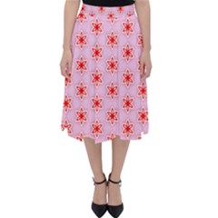 Pattern Texture Classic Midi Skirt