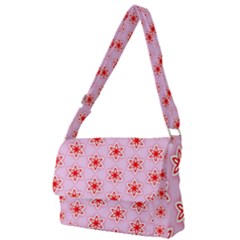 Pattern Texture Full Print Messenger Bag