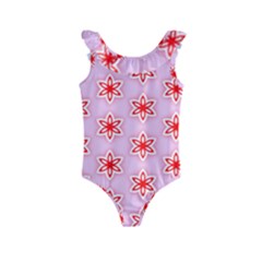 Pattern Texture Kids  Frill Swimsuit by Mariart