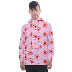 Pattern Texture Men s Front Pocket Pullover Windbreaker