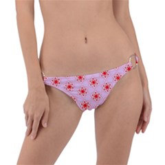 Pattern Texture Ring Detail Bikini Bottom