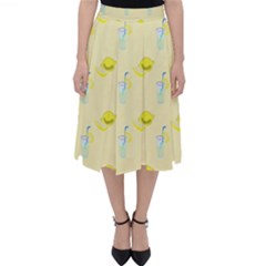 Lemonade Polkadots Classic Midi Skirt by bloomingvinedesign