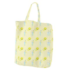 Lemonade Polkadots Giant Grocery Tote by bloomingvinedesign