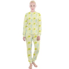 Lemonade Polkadots Women s Lounge Set by bloomingvinedesign