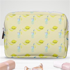 Lemonade Polkadots Make Up Pouch (medium) by bloomingvinedesign