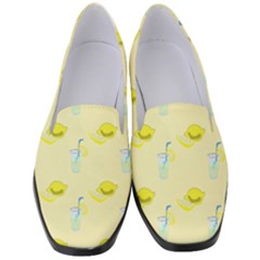 Lemonade Polkadots Women s Classic Loafer Heels by bloomingvinedesign