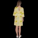 Lemonade Polkadots Velour Kimono Dress View4