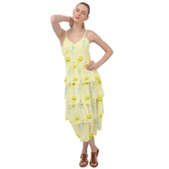 Lemonade Polkadots Layered Bottom Dress